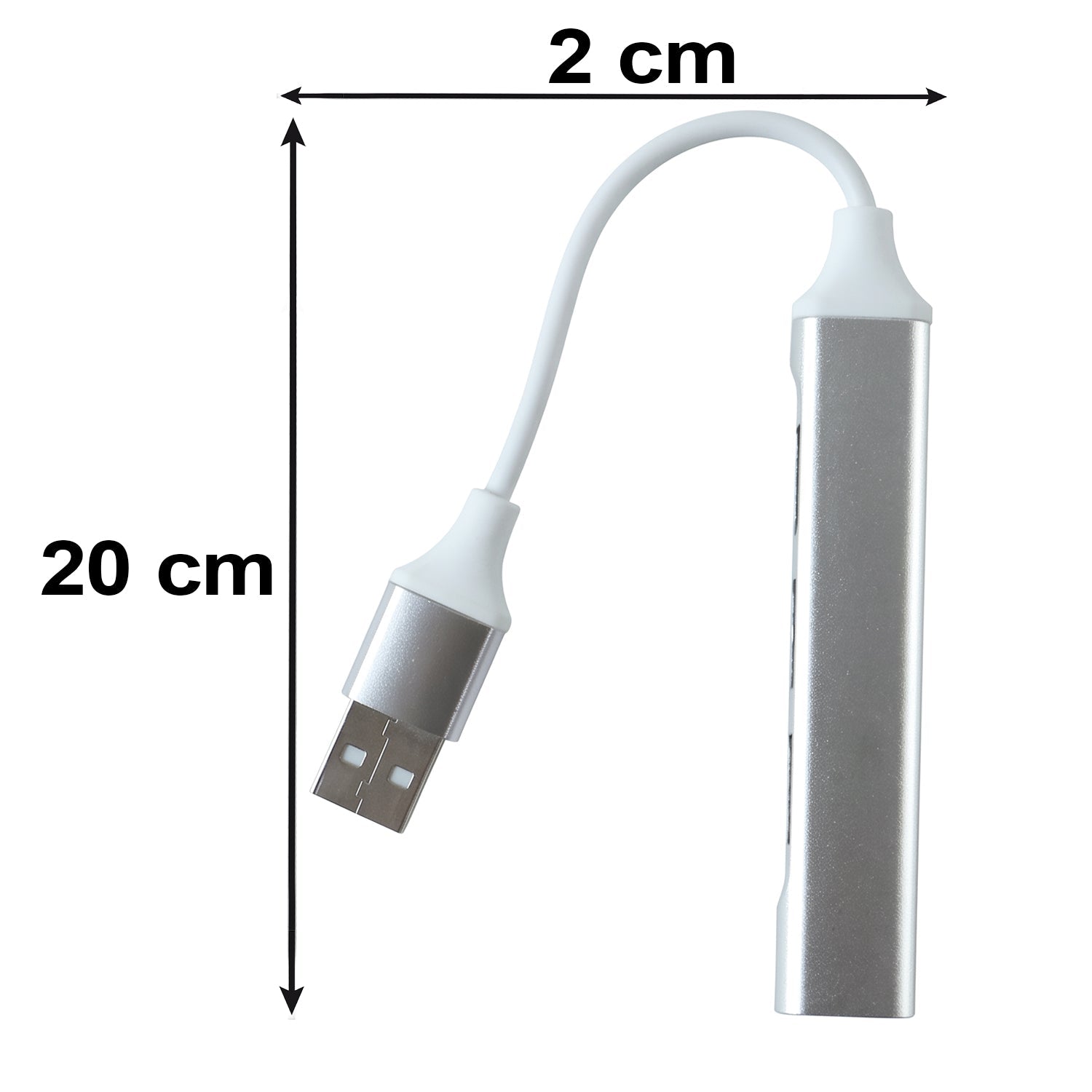 Usb To Four Port Usb Hub Multi Interface Adapter For Laptop And Computer (1 Pc)
